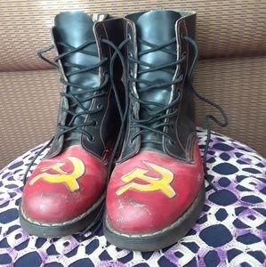 Rare Vintage Hammer & Sickle Dr Martens